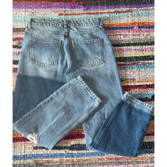 Free People Patchwork Distressed Jeans - Picture 11 of 15